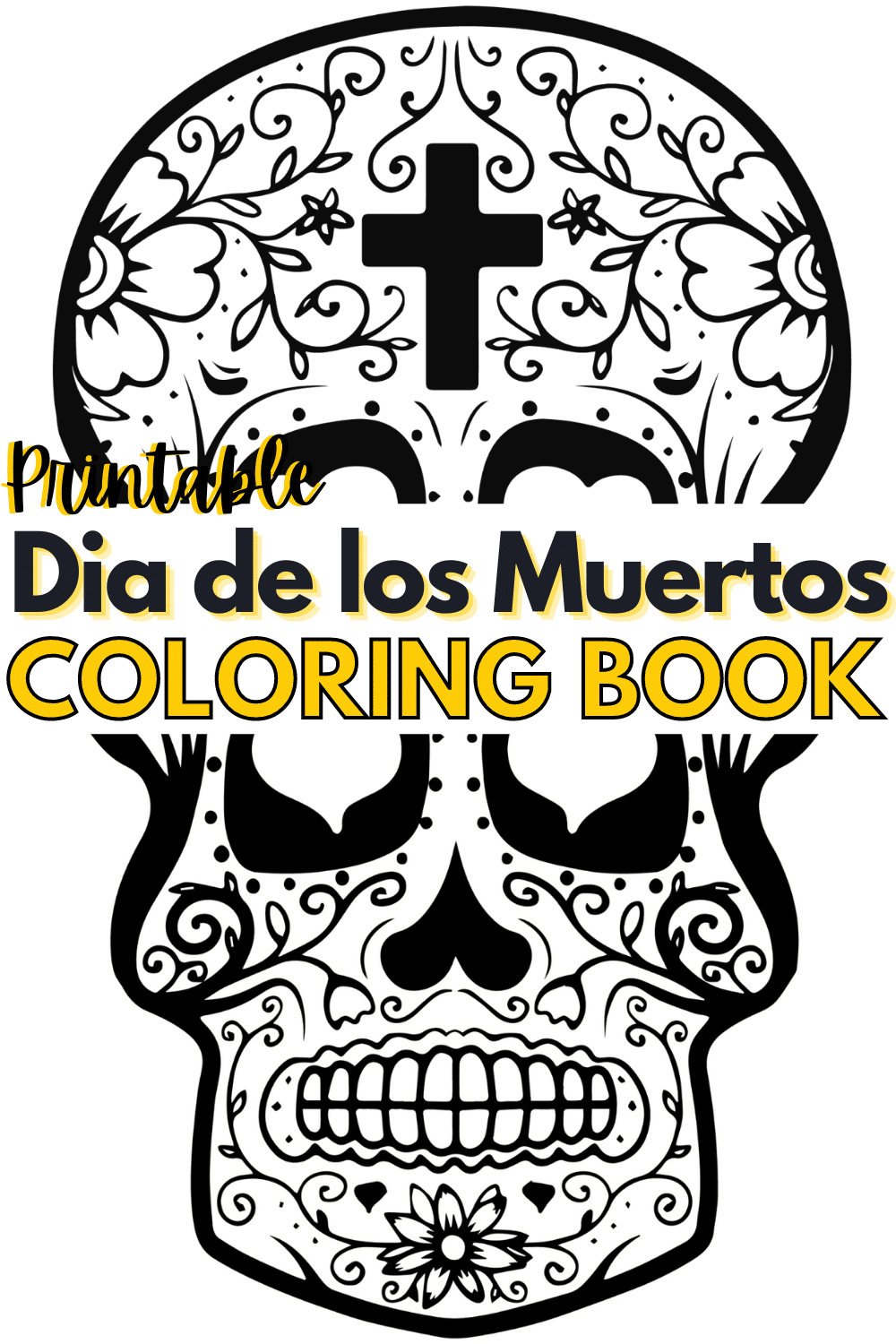 Dia de los muertos coloring book