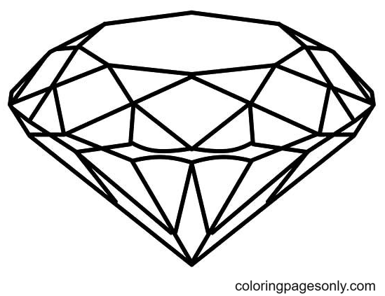 Diamond coloring pages printable for free download