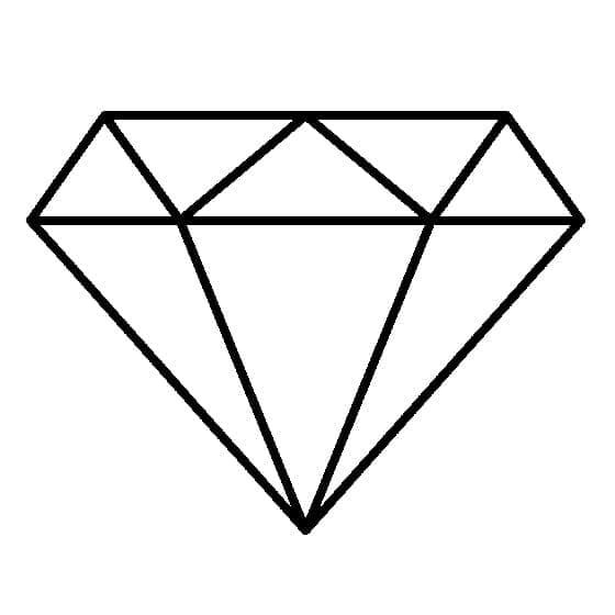 Diamond shape coloring page