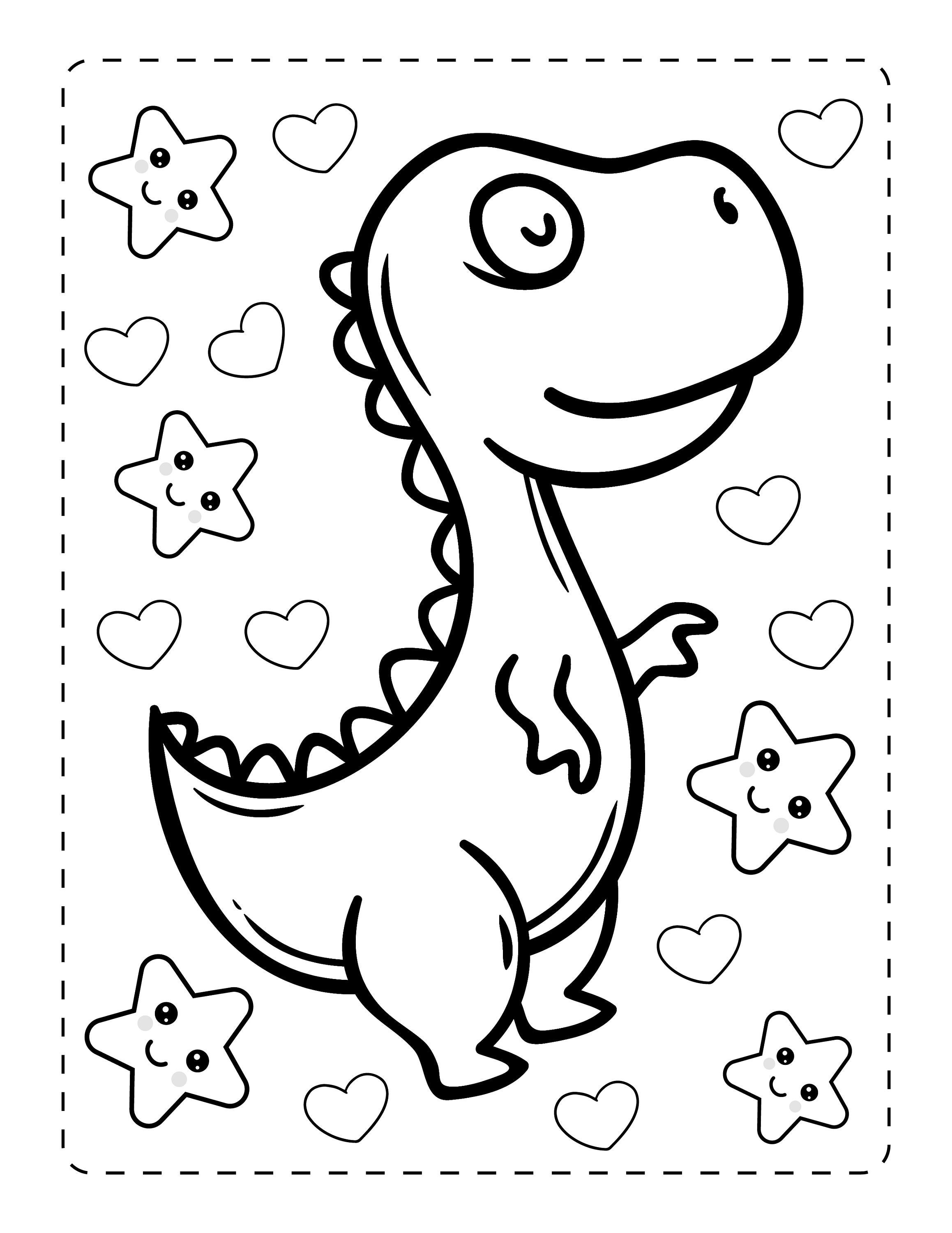 Printable dinosaur coloring pages