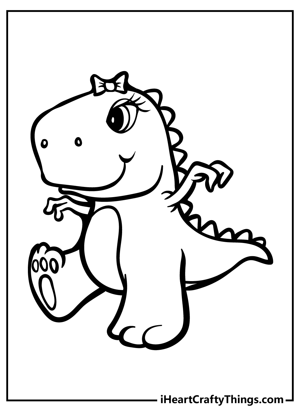 Baby dinosaur coloring pages free printables