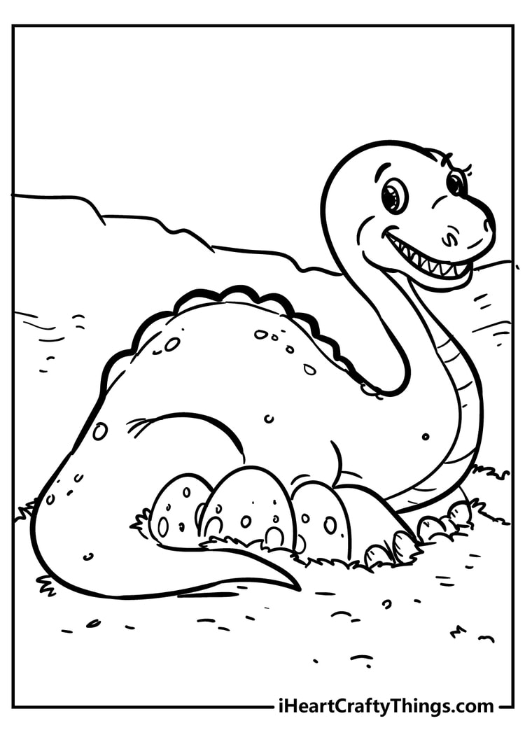 Dinosaur coloring pages