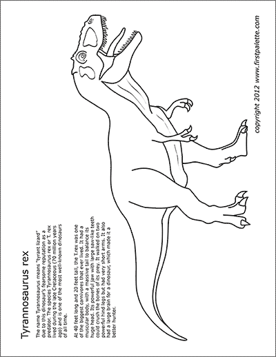 Cretaceous dinosaurs free printable templates coloring pages