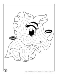 Printable dinosaur mazes for kids woo jr kids activities childrens publishing