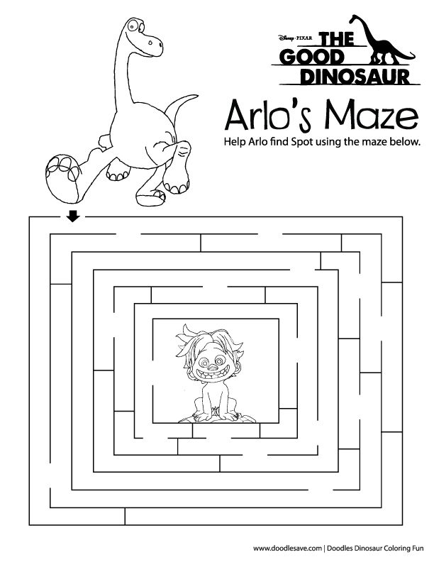 The good dinosaur coloring pages