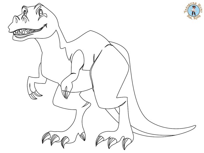 Dinosaur coloring page