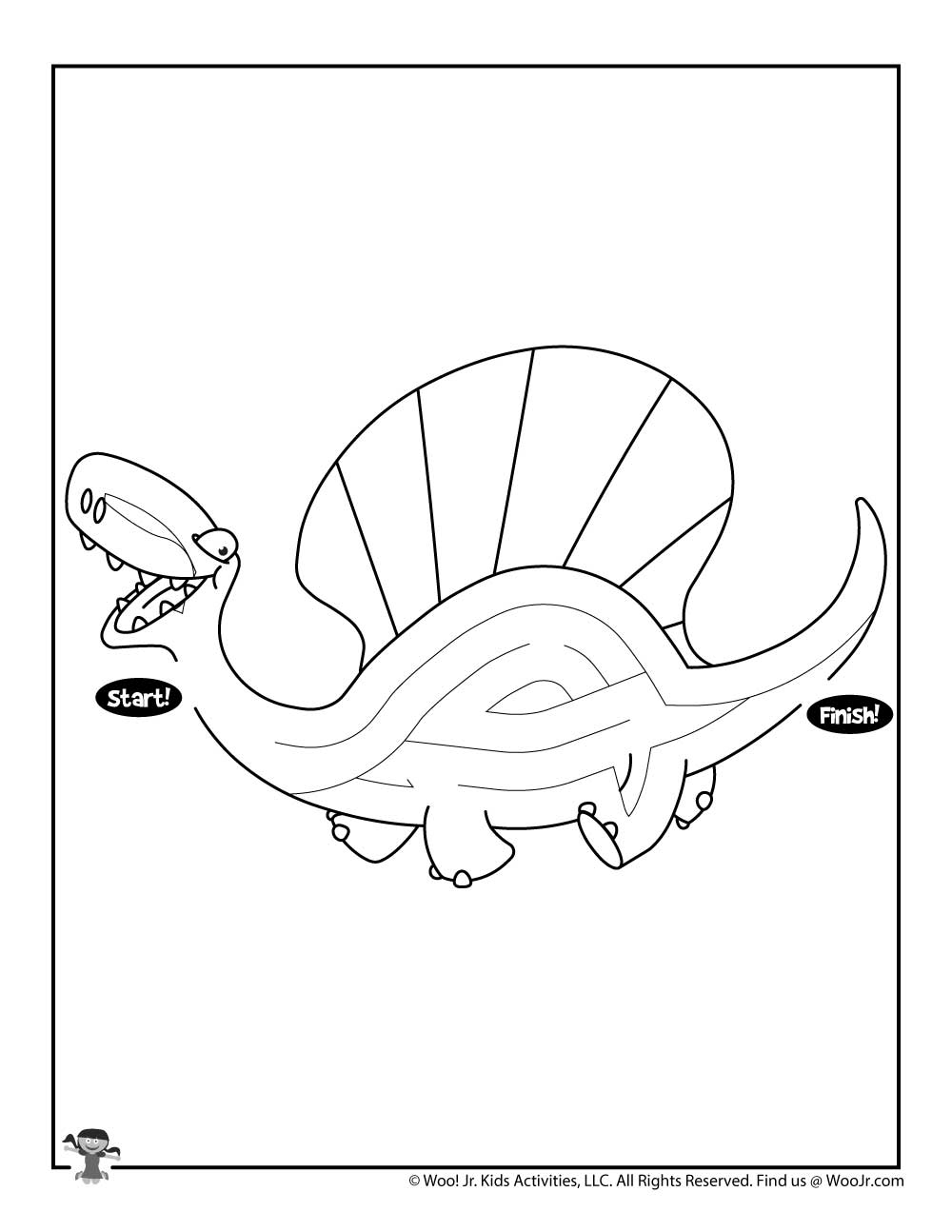 Printable dinosaur mazes for kids woo jr kids activities childrens publishing