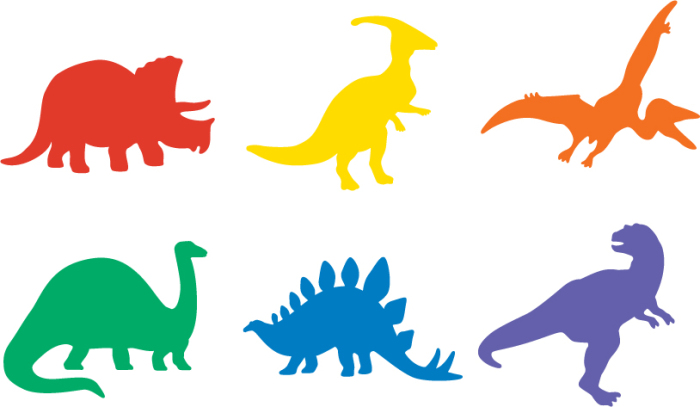 Dinosaur stencils arts and craft