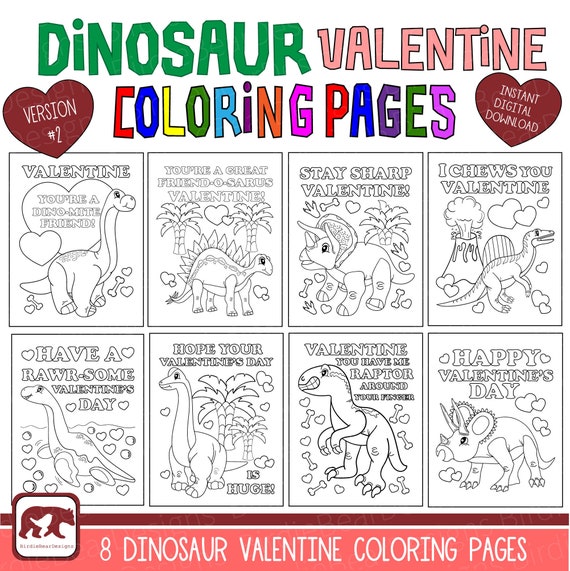 Valentines coloring pages dinosaur coloring pages valentine coloring pages for kids valentines coloring valentines day activity