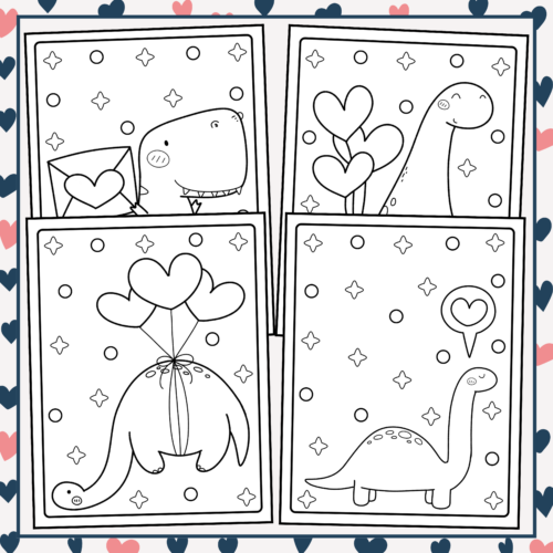 Valentine dinosaur coloring pages valentines day coloring pages made by teachers