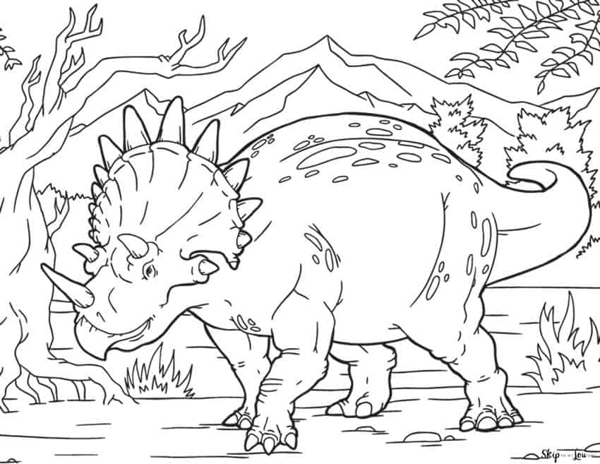 Dinosaur coloring pages free printables skip to my lou