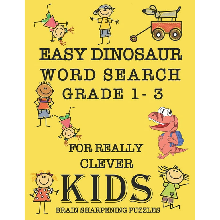 Easy dinosaur word search grade