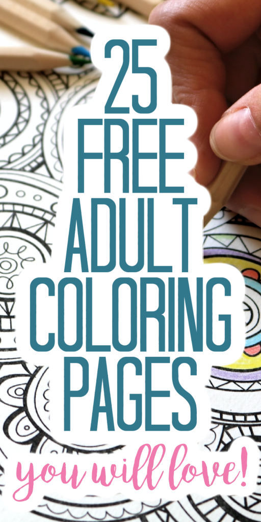 Easy adult coloring pages