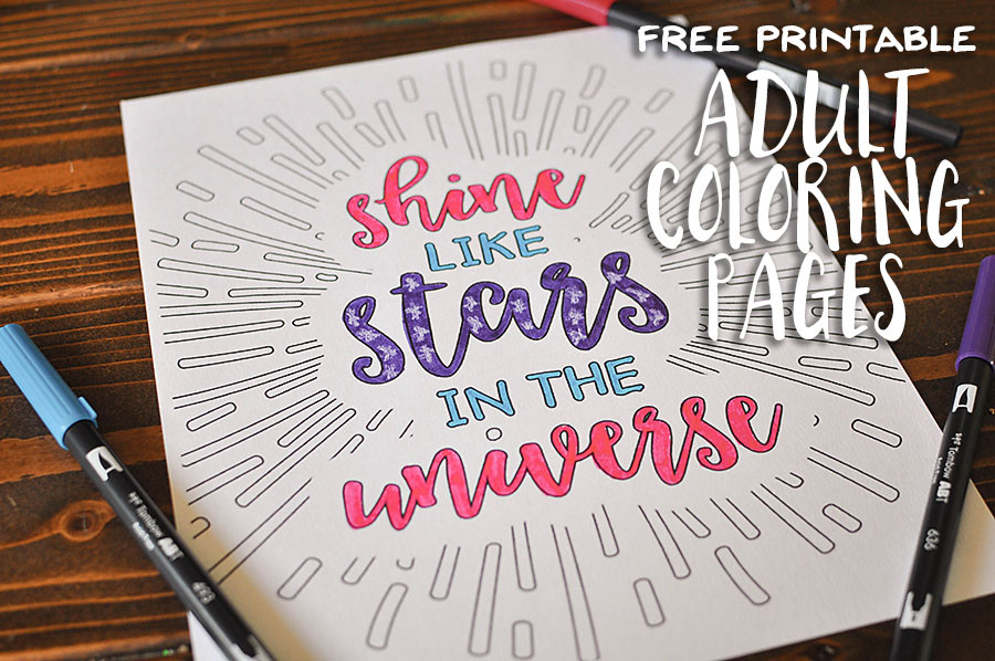 Free printable adult coloring pages