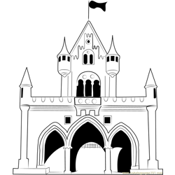 Castles coloring pages for kids printable free download