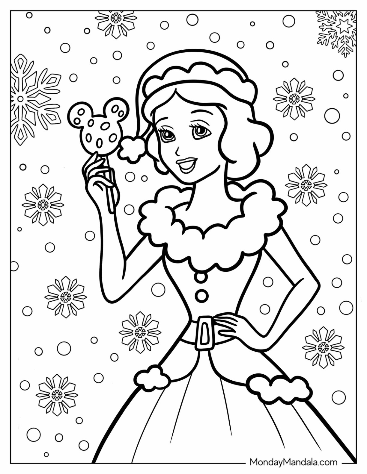 Disney christmas coloring pages free pdf printables