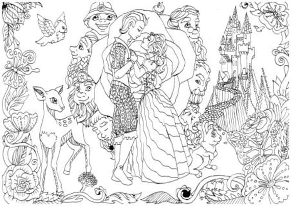 Snow white printable adult coloring page from favoreads coloring book pages for adults and kids coloring sheet coloring design