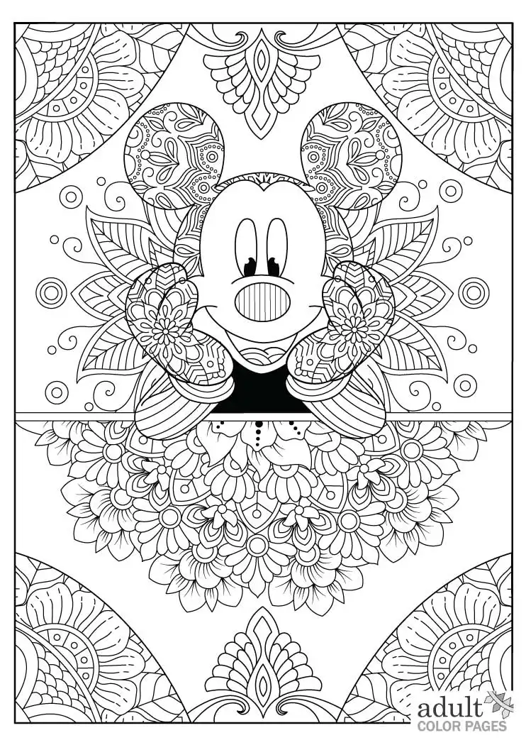 Disney coloring pages for adults