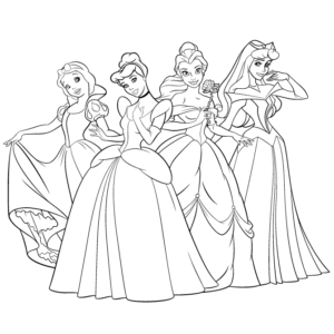 Disney princess coloring pages printable for free download