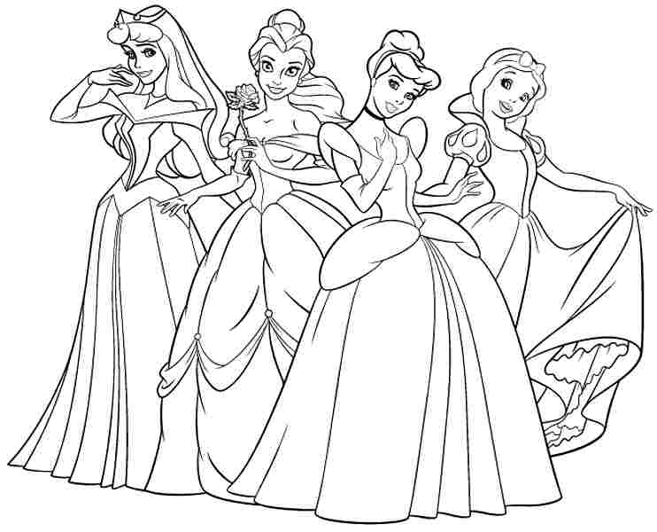 Coloring pages free colouring pages disney princess