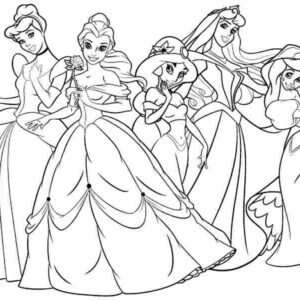 Disney princess coloring pages printable for free download