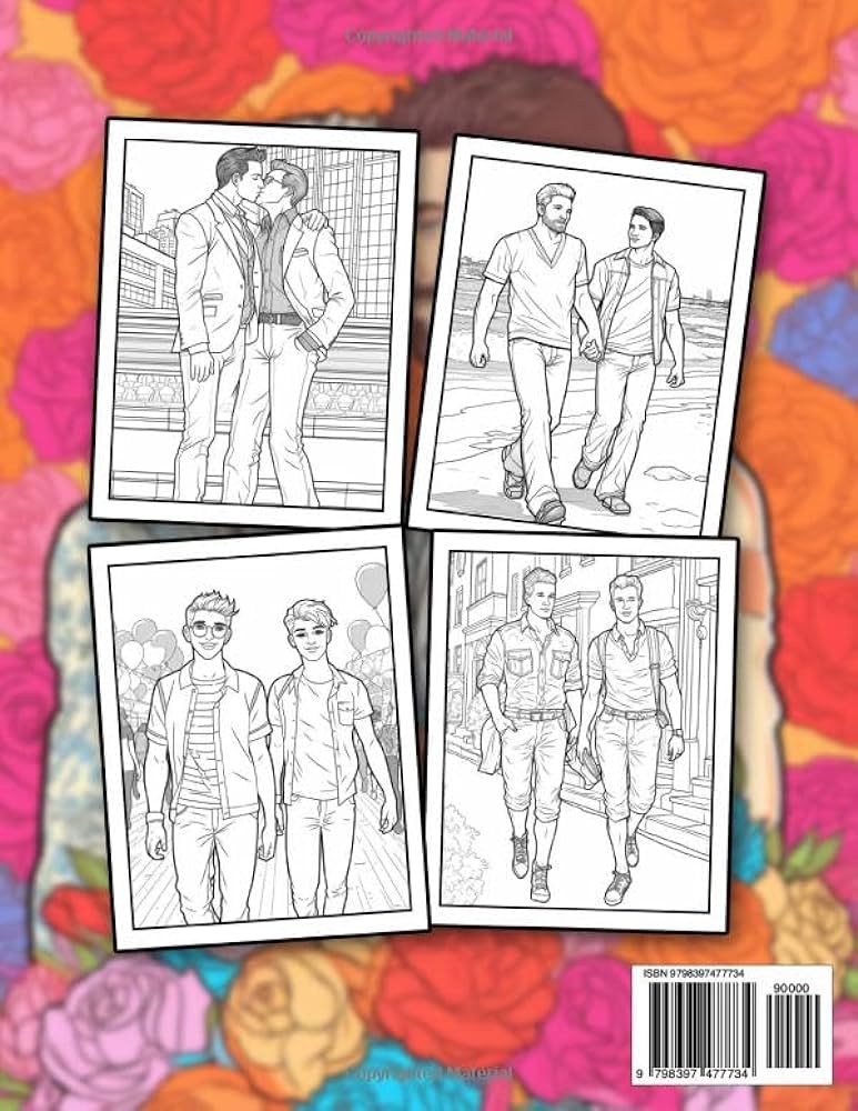 Gay love coloring book celebrate gay love with heartwarming coloring pages portraying beautiful moments of love and connection shabee d hough books