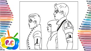 Zobies coloring pages z