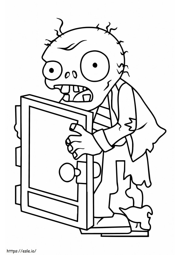 Zombie coloring coloring pages