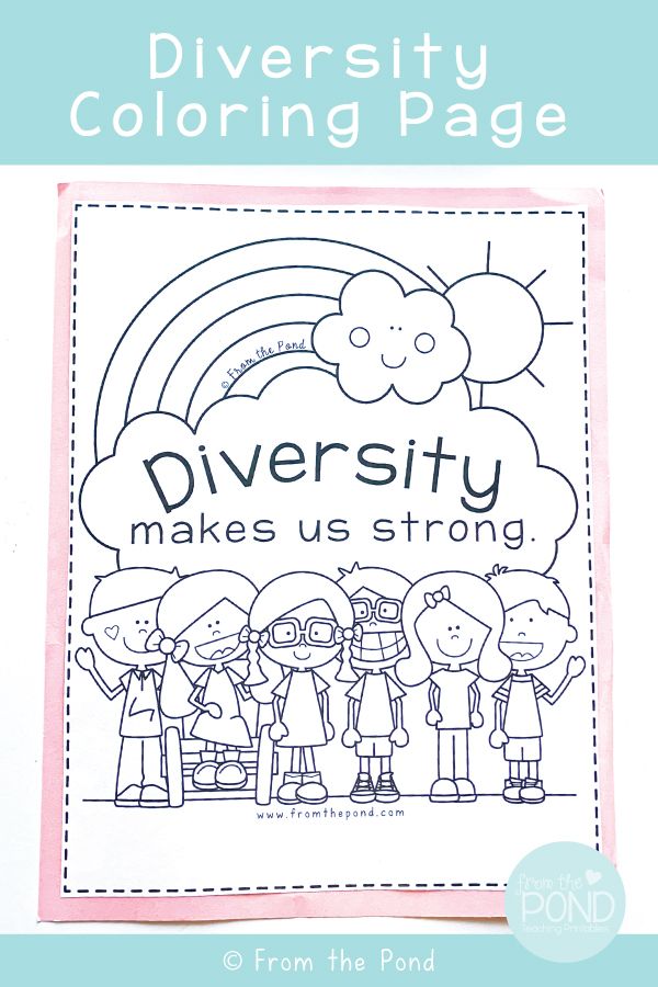 Diversity coloring page shape activities preschool preschool coloring pages coloring pages