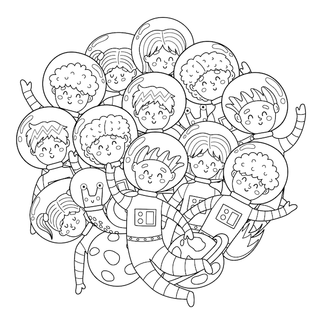 Diversity coloring page images