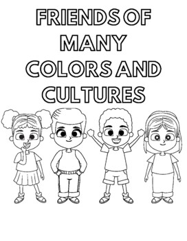 Diversity coloring pages by leslie lowery tpt