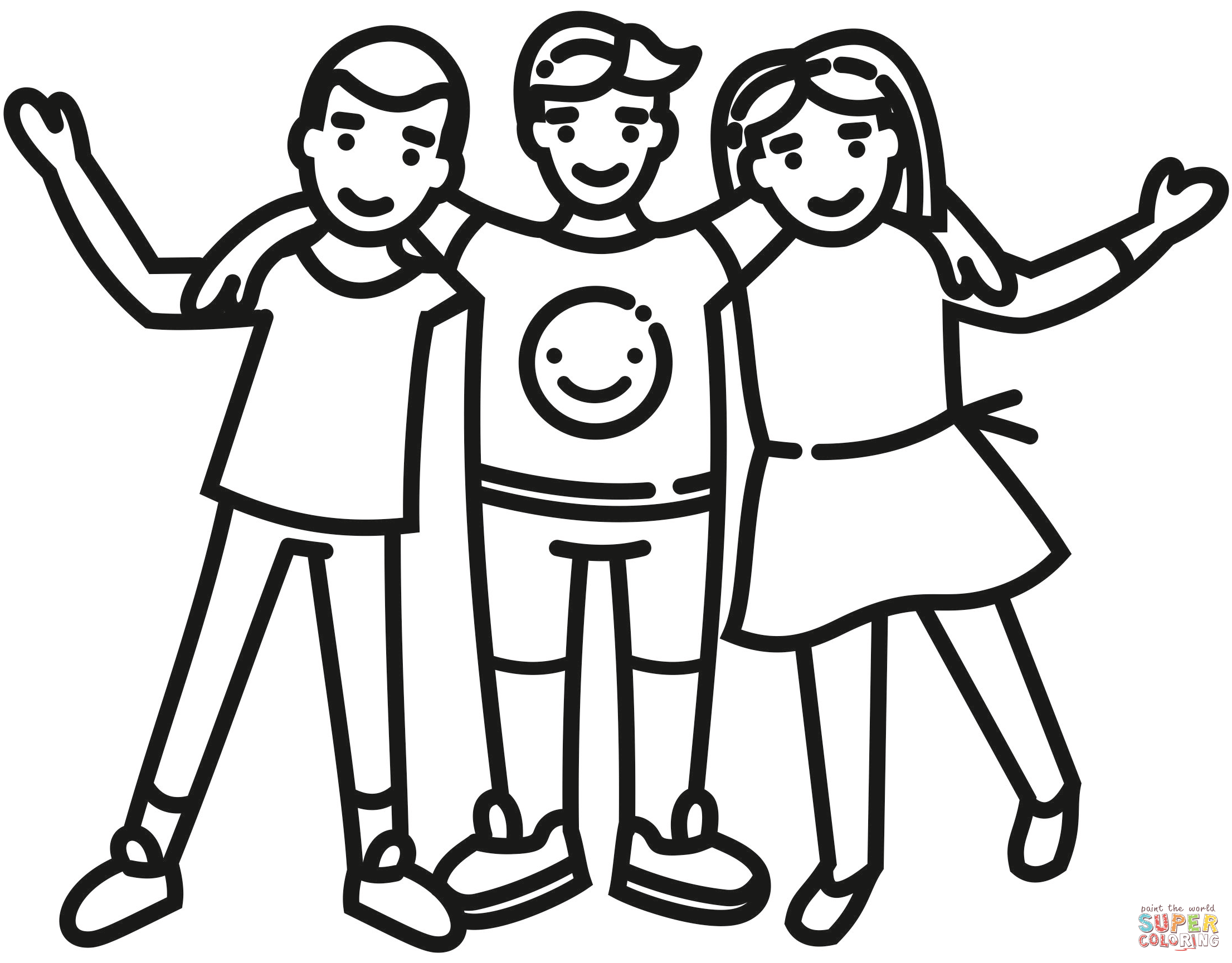 Diversity coloring page free printable coloring pages