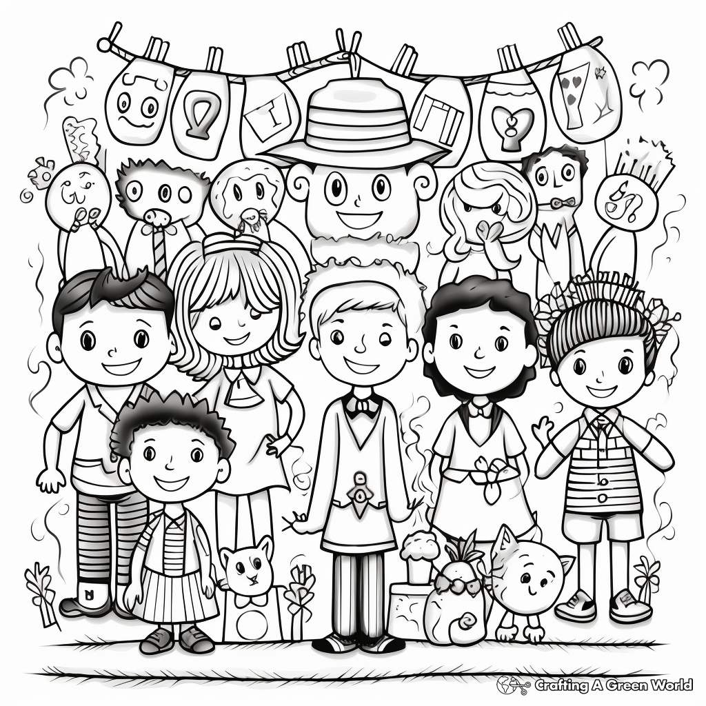Th day of school coloring pages