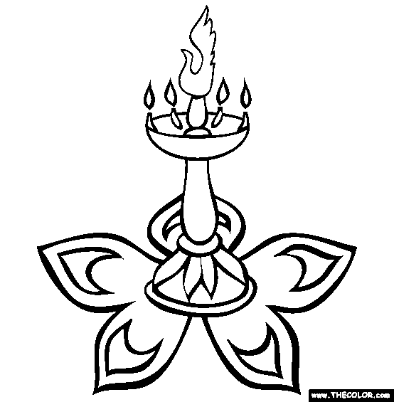 Diwali online coloring pages