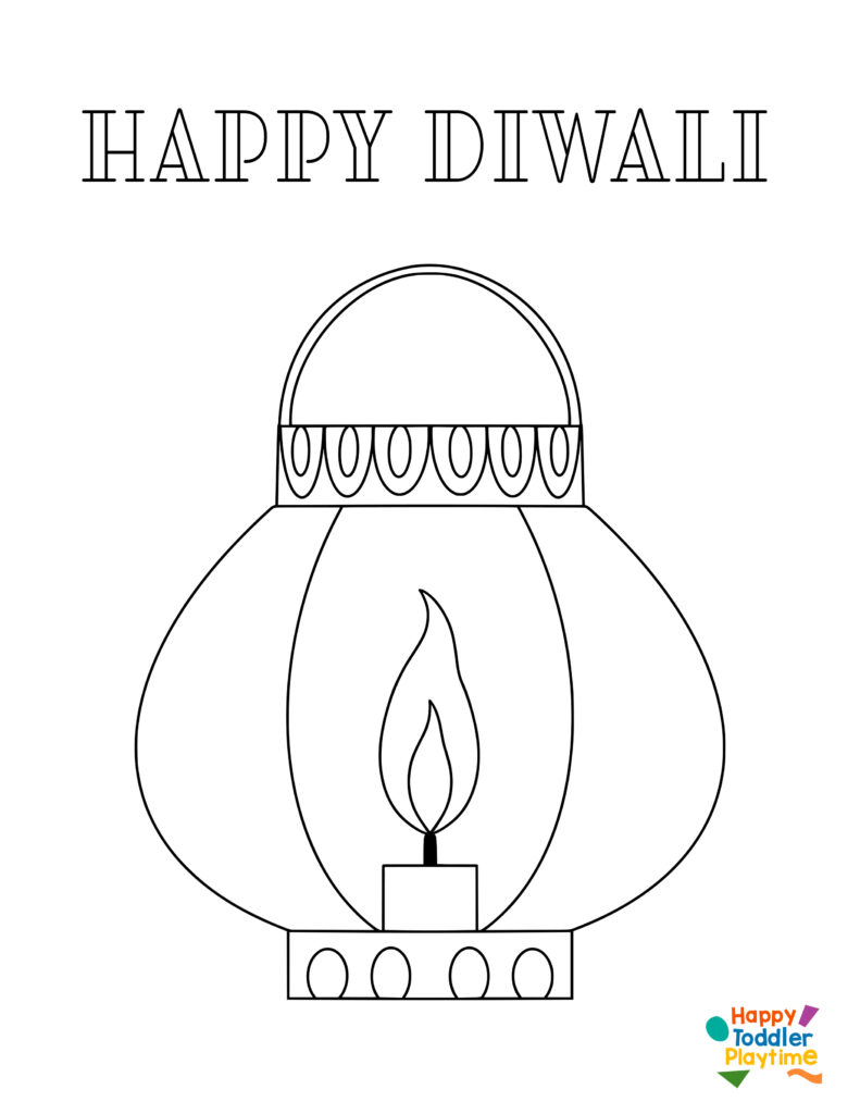 Free diwali printables colouring pages for kids