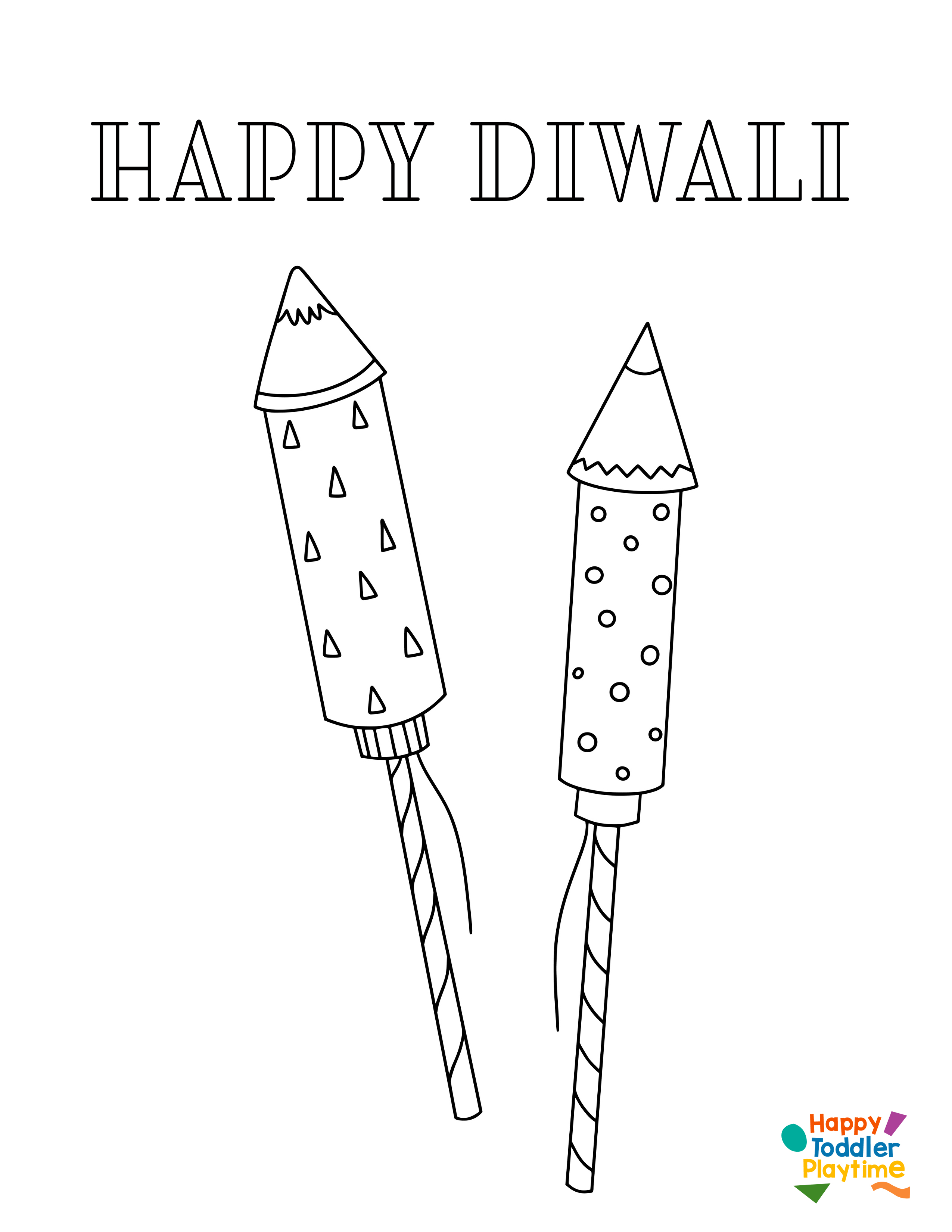 Free diwali printables colouring pages for kids