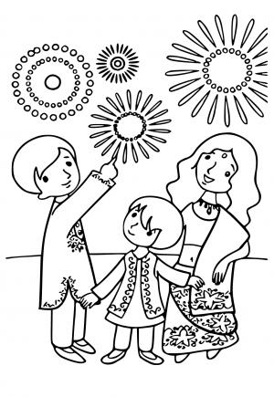 Free printable diwali coloring pages for adults and kids