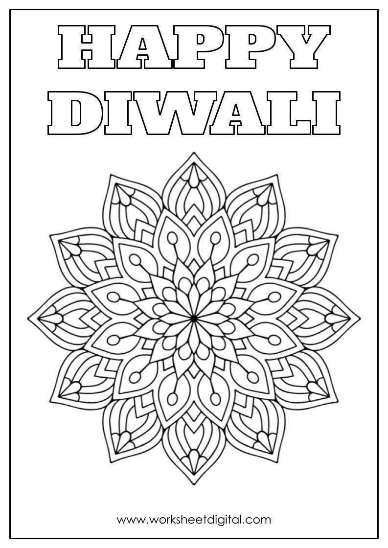 Diwali coloring