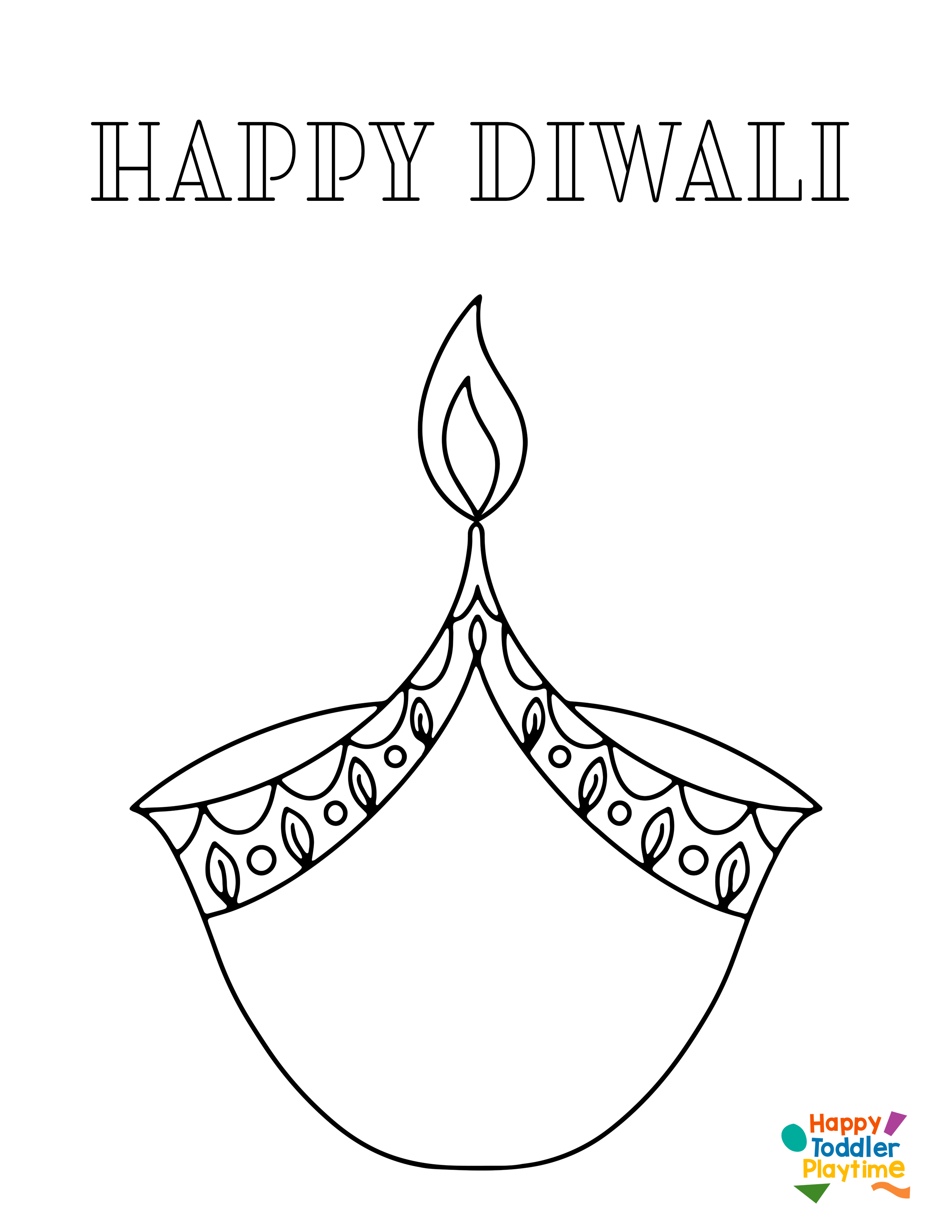 Free diwali printables colouring pages for kids