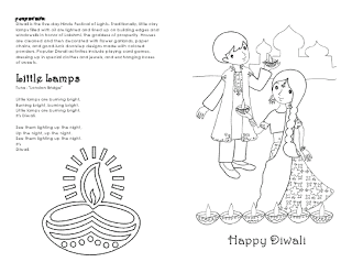 Diwali coloring sheet