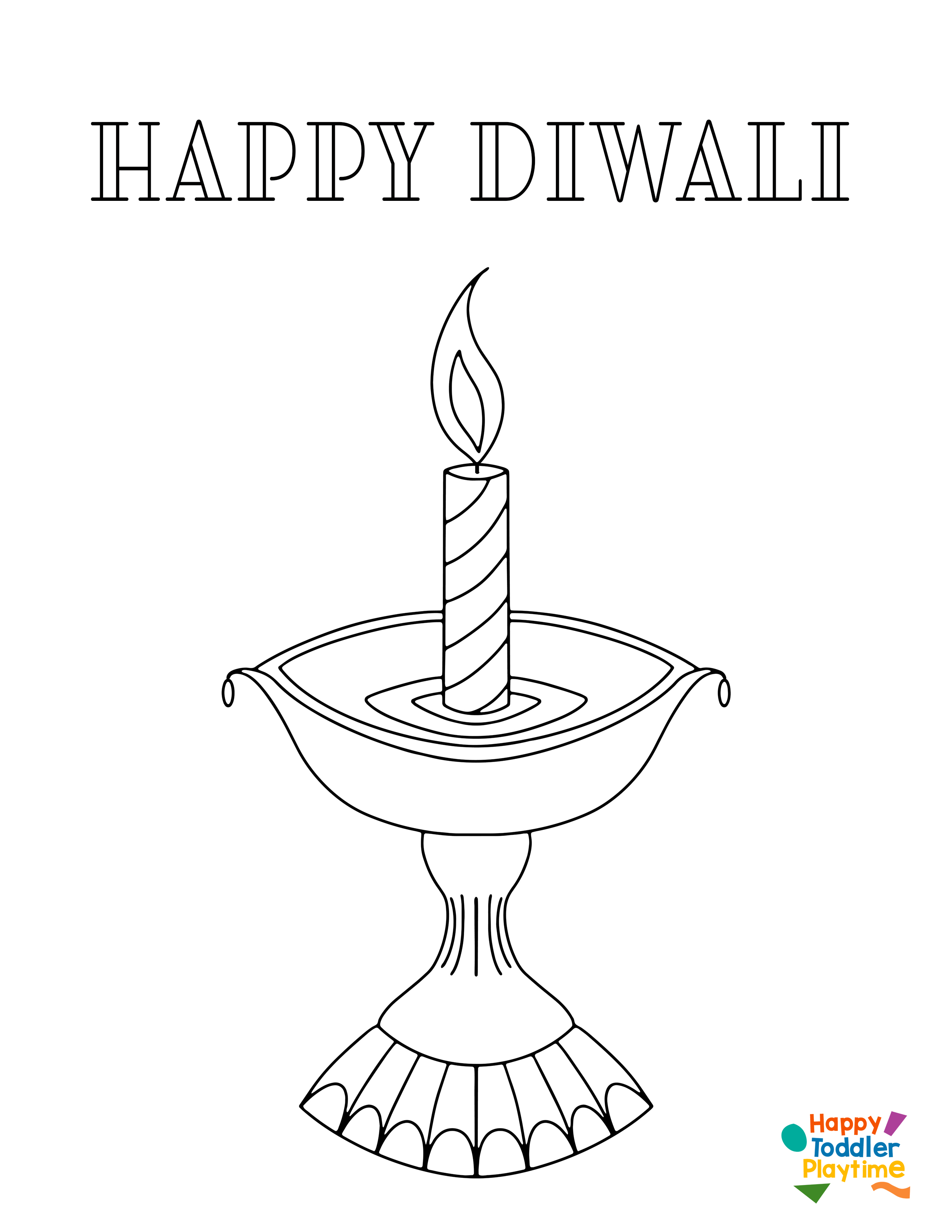 Free diwali printables colouring pages for kids