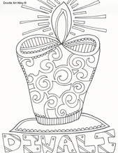 Diwali coloring pages