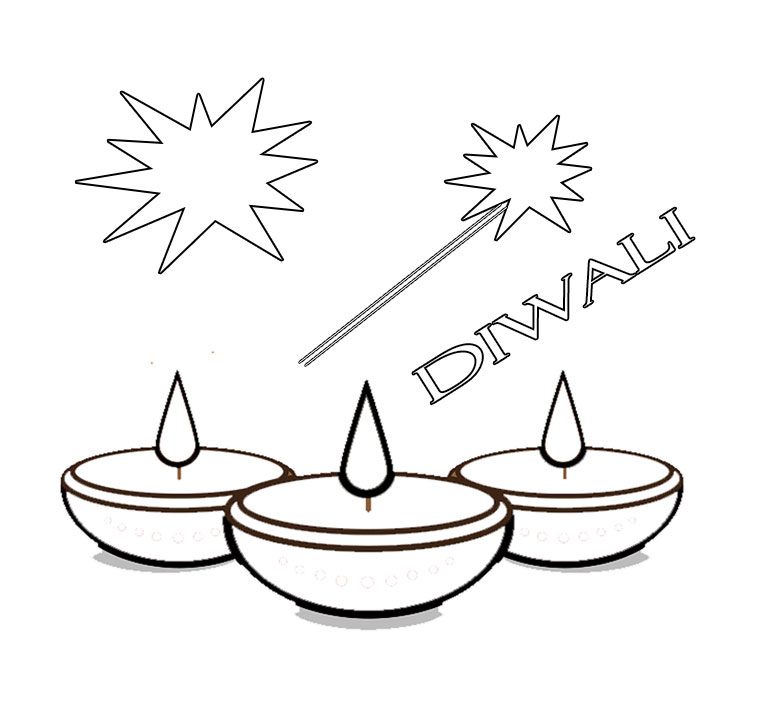 Diwali coloring pages for kids free coloring pages