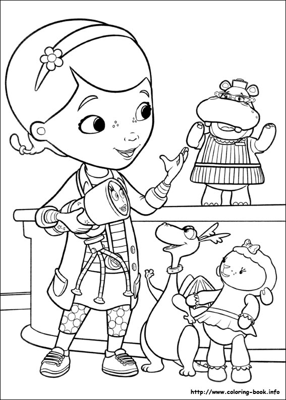 Doc mcstuffins coloring picture