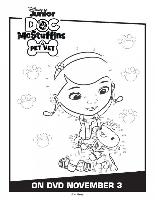 Doc mcstuffins printable activity coloring pages