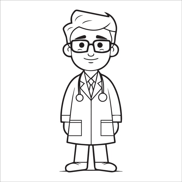 Doctor coloring pages royalty