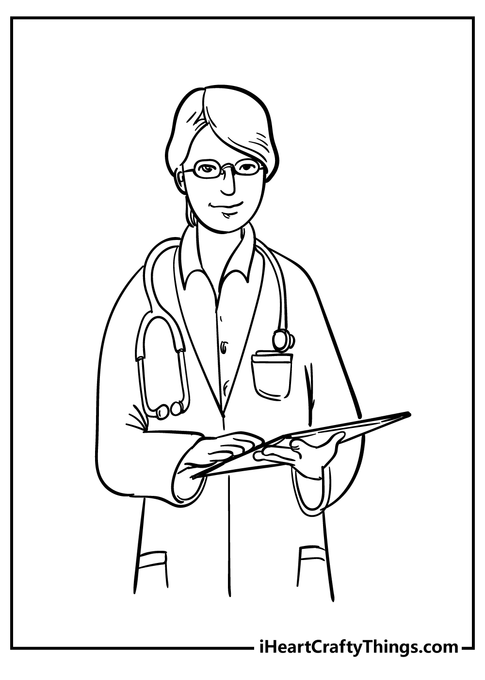 Doctor coloring pages free printables