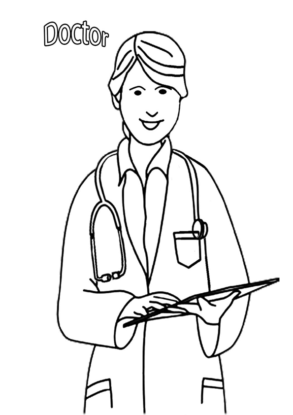 Coloring pages doctor coloring pages