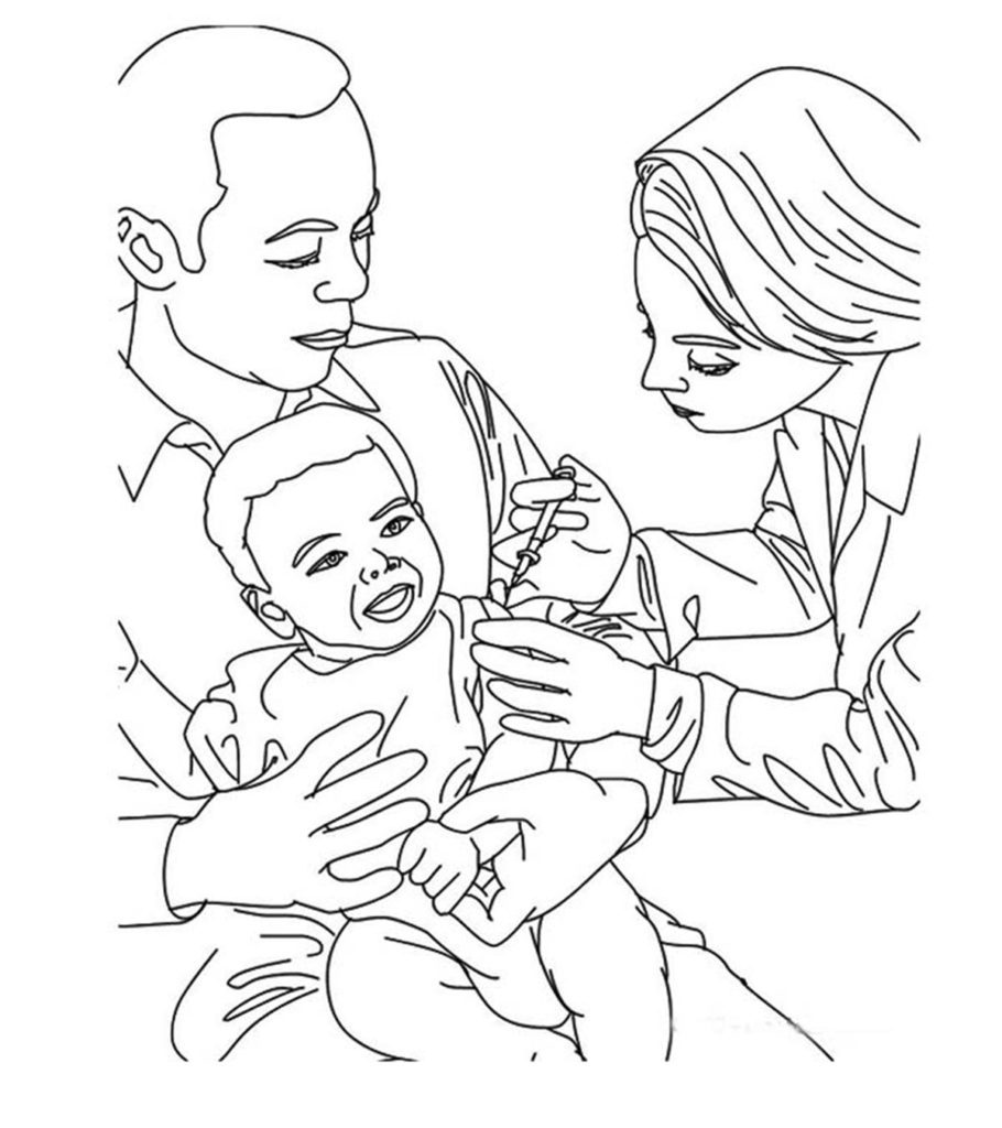 Top free printable doctor coloring pages online