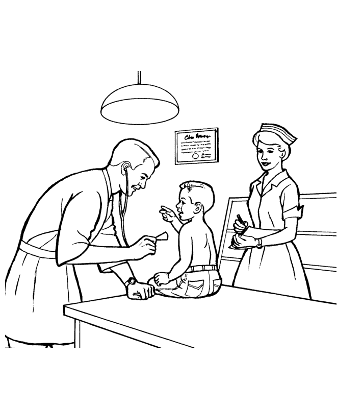 Coloring pages doctor coloring pages